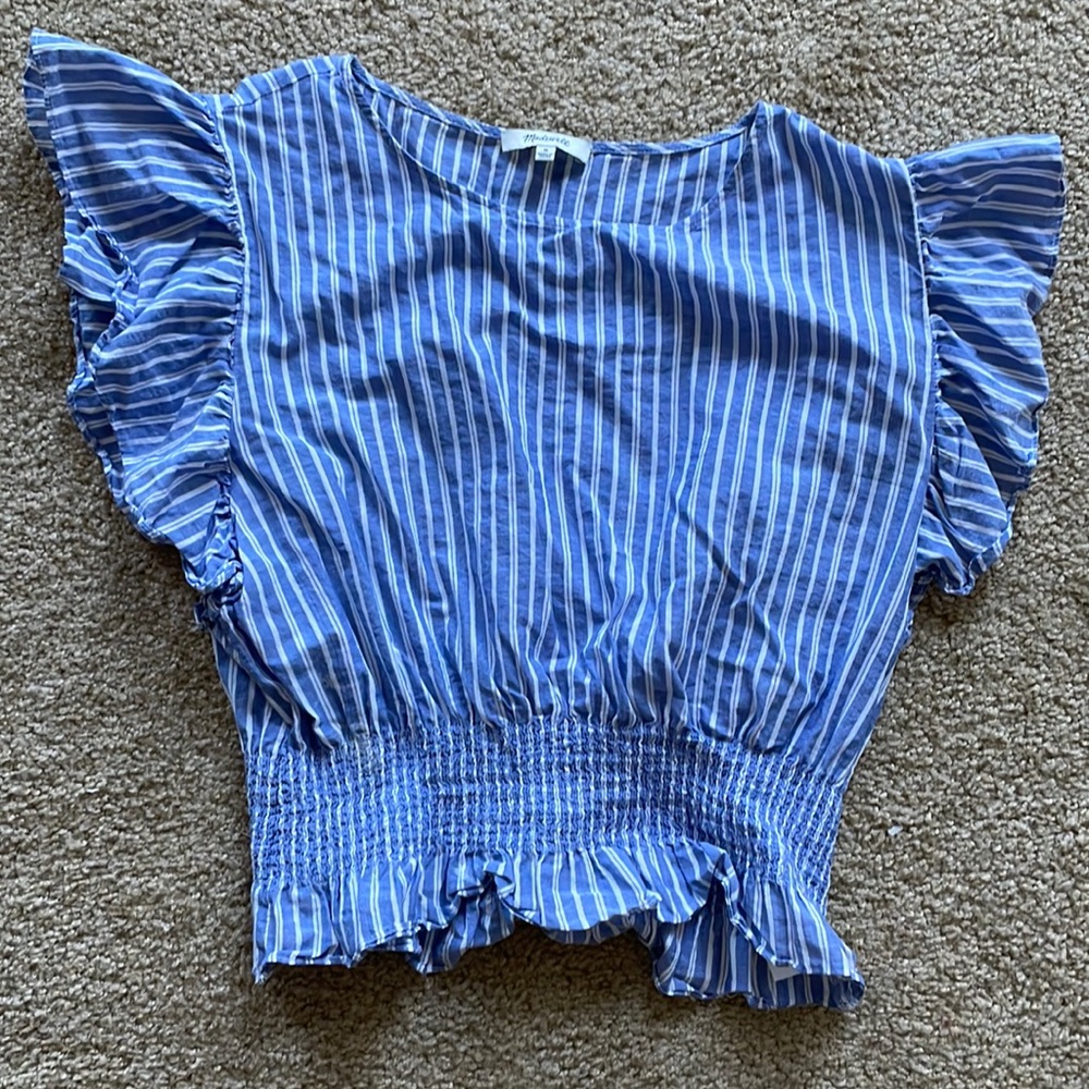 Madewell ruffle sleeve tank